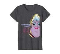 Disney Villains the Little Mermaid Ursula Totally Fabulous T-Shirt, Damen, Anthrazit Meliert, M