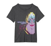 Disney Villains the Little Mermaid Ursula Totally Fabulous T-Shirt, Damen Große Größen, Anthrazit Meliert, 5X