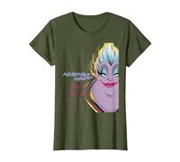 Disney Villains the Little Mermaid Ursula Totally Fabulous T-Shirt, Damen, Olivgrün, M