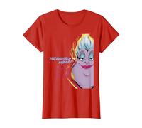 Disney Villains the Little Mermaid Ursula Totally Fabulous T-Shirt, Damen, Rot, XL