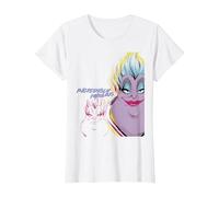 Disney Villains the Little Mermaid Ursula Totally Fabulous T-Shirt, Damen, Weiß, L