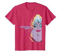 Disney Villains the Little Mermaid Ursula Totally Fabulous T-Shirt, Kinder, Rot Meliert, 128