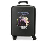 Disney Villains Unglaublich fabelhafter Kabinenkoffer, Schwarz, 38 x 55 x 20 cm, starres ABS, seitliches Zahlenschloss, 35 l, 2 kg, 4 Doppelrollen, Handgepäck
