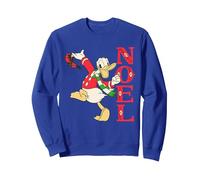 Disney Vintage Donald Duck Noel Holiday Sweatshirt, Unisex für Erwachsene, Königsblau, L