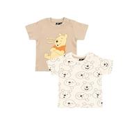 Disney Winnie Pooh Baby T-Shirt für Jungen und Mädchen - Shirt Babykleidung Kurzarm Beige (2er Pack) (DE/NL/SE/PL, Numerisch, 74, 80)
