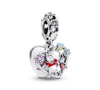 Disney Winnie Puuh & Ferkel Herz Charm-Anhänger