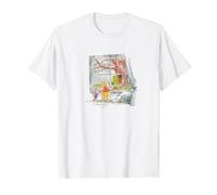 Disney Winnie Puuh Ferkel und Puuh Fensterskizze T-Shirt