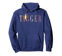 Disney Winnie Puuh Tigger Namenstitel Pullover Hoodie, Unisex für Erwachsene, Marineblau, L