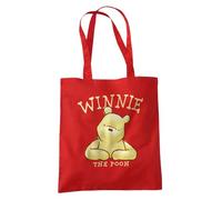 Disney Winnie The Pooh Classic Pooh Head Wiederverwendbare Tragetasche für Einkauf & Reisen, Rot