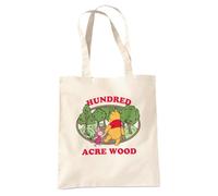 Disney Winnie The Pooh Hundred Acre Wood Badge Wiederverwendbare Tragetasche für Einkauf & Reisen, Natur
