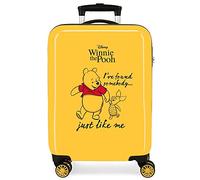 Disney Winnie The Pooh Koffer, Ocker, 38 x 55 x 20 cm, starr, ABS-Kombinationsverschluss, seitlich 78 l, 2 kg, 4 Doppelrollen, Handgepäck, gelb, kabinenkoffer
