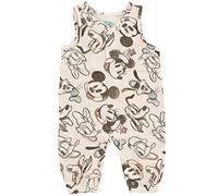 Disney Winnie The Pooh Mickey Mouse Outfit Set Kurzes Kleid für Neugeborene und Kleinkinder, grauer Overall, Mickey Mouse, 18 Monate, Micky Maus grauer Overall, 86