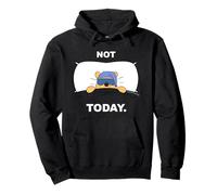 Disney Winnie the Pooh "Not Today" Funny Staying in Bed Pullover Hoodie