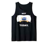 Disney Winnie the Pooh "Not Today" Funny Staying in Bed Tank Top