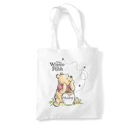 Disney Winnie The Pooh Pooh Hunny Poster Wiederverwendbare Tragetasche für Einkauf & Reisen, Weiß
