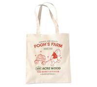 Disney Winnie The Pooh Pooh'S Farm Poster Wiederverwendbare Tragetasche für Einkauf & Reisen, Natur