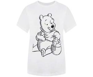 Disney Winnie The Pooh Skizze Damen Weißes T-Shirt S