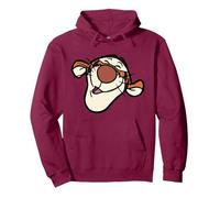 Disney Winnie the Pooh Tigger Happy Big Face Costume Pullover Hoodie, Unisex für Erwachsene, Kastanienbraun, XL