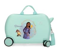 Disney Wish Dreamer-Gepäck - Gepäck für Jungen, Mädchen, Dreamer-Handgepäck mit seitlichem Zahlenschloss und 4 Rädern ist aus ABS, einem starren und leichten Material.