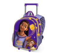 Disney Wish Star-Kleiner 3D Rucksack mit Rädern, Lila, 26 x 34 cm, Kapazität 12,5 L