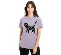 Disney Women's Hocus Pocus Thackery Binx I'm A Cat Person Ladies, Lavendar T-Shirt, L