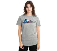 Disney Women's Lilo Stitch Leave Me Alone Ladies, Athletic Heather T-Shirt, S