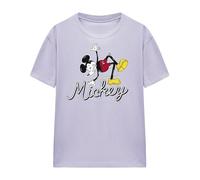 Disney Women's Mickey Mouse Funky Dance Ladies, Lavendar T-Shirt, XL