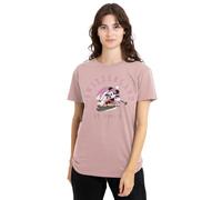Disney Women's Mickey Mouse Switzerland Pink Ladies T-Shirt, S