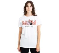 Disney Women's Minnie Mouse Mother's Day Number 1 Mum Ladies, White T-Shirt, M