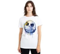 Disney Women's The Nightmare Before Christmas Painted Jack Skellington Ladies, White T-Shirt, Medium