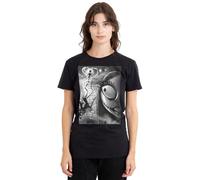 Disney Women's The Nightmare Before Christmas Sally Close Up Ladies, Black T-Shirt, L