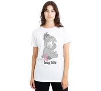 Disney Women's Winnie The Pooh Eeyore Hug Life Valentine's Day Ladies, White T-Shirt, L