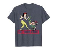 Disney Wreck It Ralph 2 Comfy Princess Snow White T-Shirt T-Shirt, Herren, Blau Meliert, 6XL