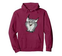 Disney Zootopia 2 Pawbert Lynx Big Face Halloween Costume Pullover Hoodie, Unisex für Erwachsene, Kastanienbraun, M