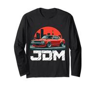 Distress JDM Legend Drift Race Red Car Tokyo Skyline Geschenke Langarmshirt