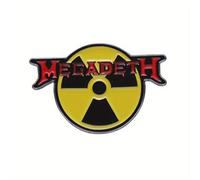 Distrigeek Megadeth Logo-Anstecker - Metall emailliert - Brosche Badge - Damen Herren - Trash Heavy Metal, Emaille