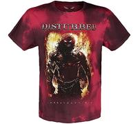 Disturbed Indestructible Männer T-Shirt rot L 100% Baumwolle Band-Merch, Bands