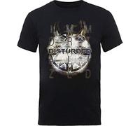 Disturbed - T-Shirt # L Black Unisex # Symbol