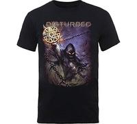 Disturbed - T-Shirt # M Black Unisex # Vortex Colours
