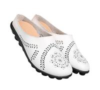 Ditanpu Hausschuhe für Damen Sommer, Hausschuhe Sommer, Slip-Loafer-Schuhe, Slip-on-Netz, lässig, flache Krankenschwester-Walking-Turnschuhe, runde Zehen, lässig für den Alltag