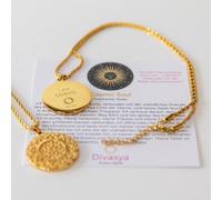 Divasya Halskette mit Mandala Anhänger | vergoldet | I am cosmic