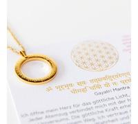 Divasya Mantra Halskette | vergoldet | Gayatri Mantra im Sanskrit