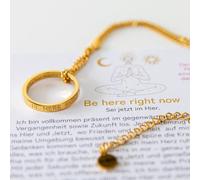 Divasya Vergoldete Kette mit Ring | Be Here Right Now