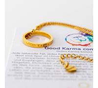 Divasya Vergoldete Kette mit Ring | Good Karma comes back