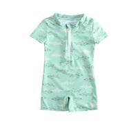 DivingBirds Baby-Jungen-Badeanzug, Einteiliger Badeanzug für Jungen mit Reißverschluss Tollder Sommer-Bademode Kurzarm für 6-12 Monate