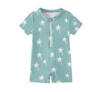 DivingBirds Baby Jungen Badeanzug, Einteiliger Badeanzug für Jungen mit Reißverschluss Tollder Sommer Bademode Kurzarm für 1-2 Jahre