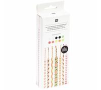 DIY Freundschaftsarmbänder Set Neon Colours 10 x 8 m Stickgarn in 7 verschiedenen Farben 100 % Baumwolle und Neon 100% Polyester / Bei Hugendubel