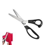 DIY Serrated Sewing Scissors, Stoffschere Zickzackschere, Edelstahl Zickzack Schere mit Komfortgriff, Schneiderschere Zackenschere, Schneiderschere Stoffschere zum Schneiden von Stoff, Papier，A
