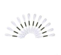 DIY Stickfaden Set 12/24 Stück für Armbänder Basteln(24pcs white) | 12 oder 24 rollen im set, perfekt für freundschaftsarmbänder, diy bastelprojekte und näharbeiten