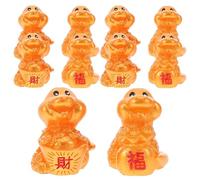 DIYEAH 10 Miniatur Anhänger In Schlangenform Einzigartige Anhänger Mit Tierkreiszeichen Motiven Goldene Schlangenanhänger Zum Jahr Der Schlange